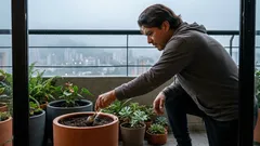 Enterrar una cuchara en la matera: ¿mito o truco real para cuidar tus plantas?